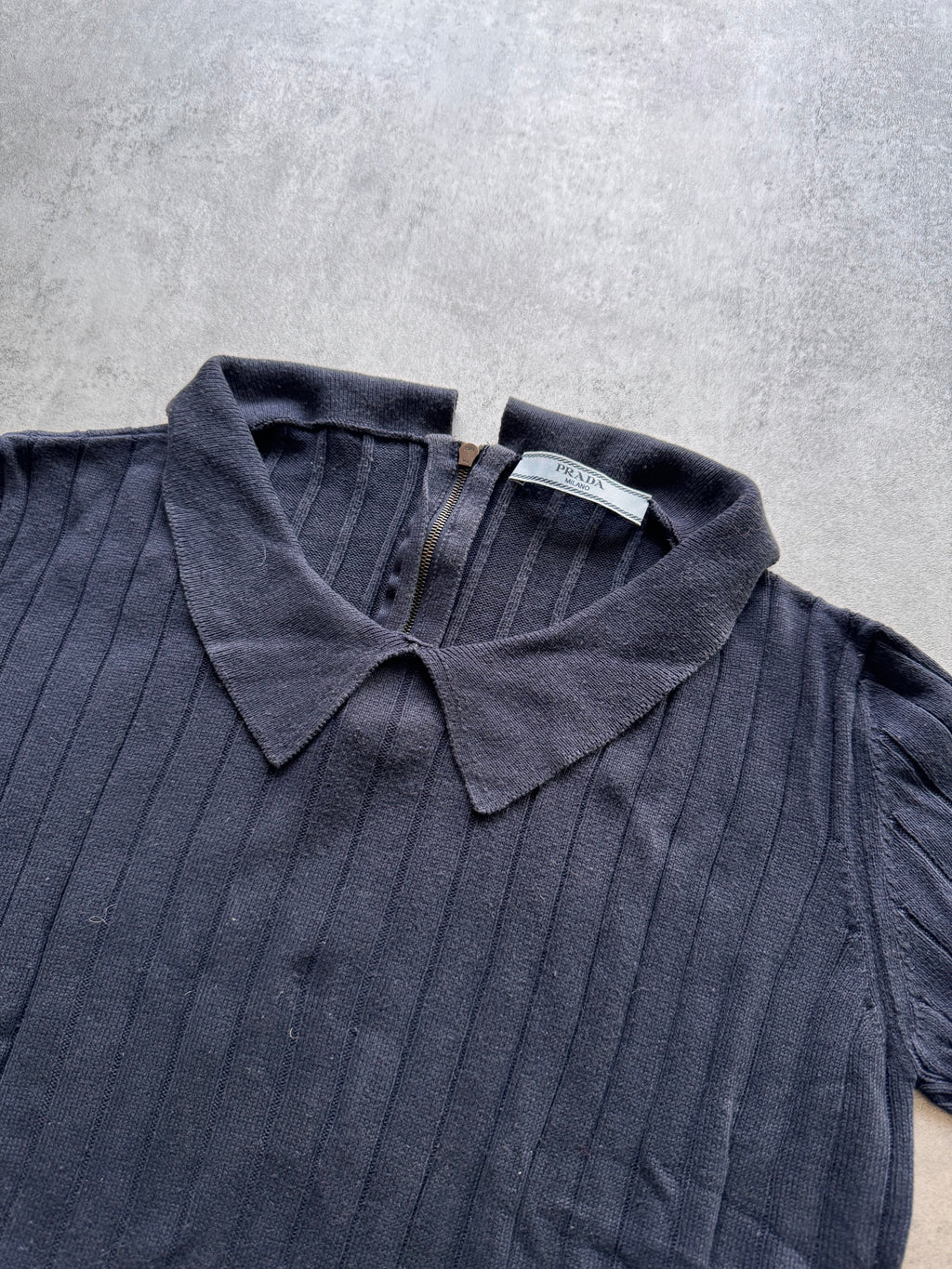 SS2011 Prada Navy Polo Shirt