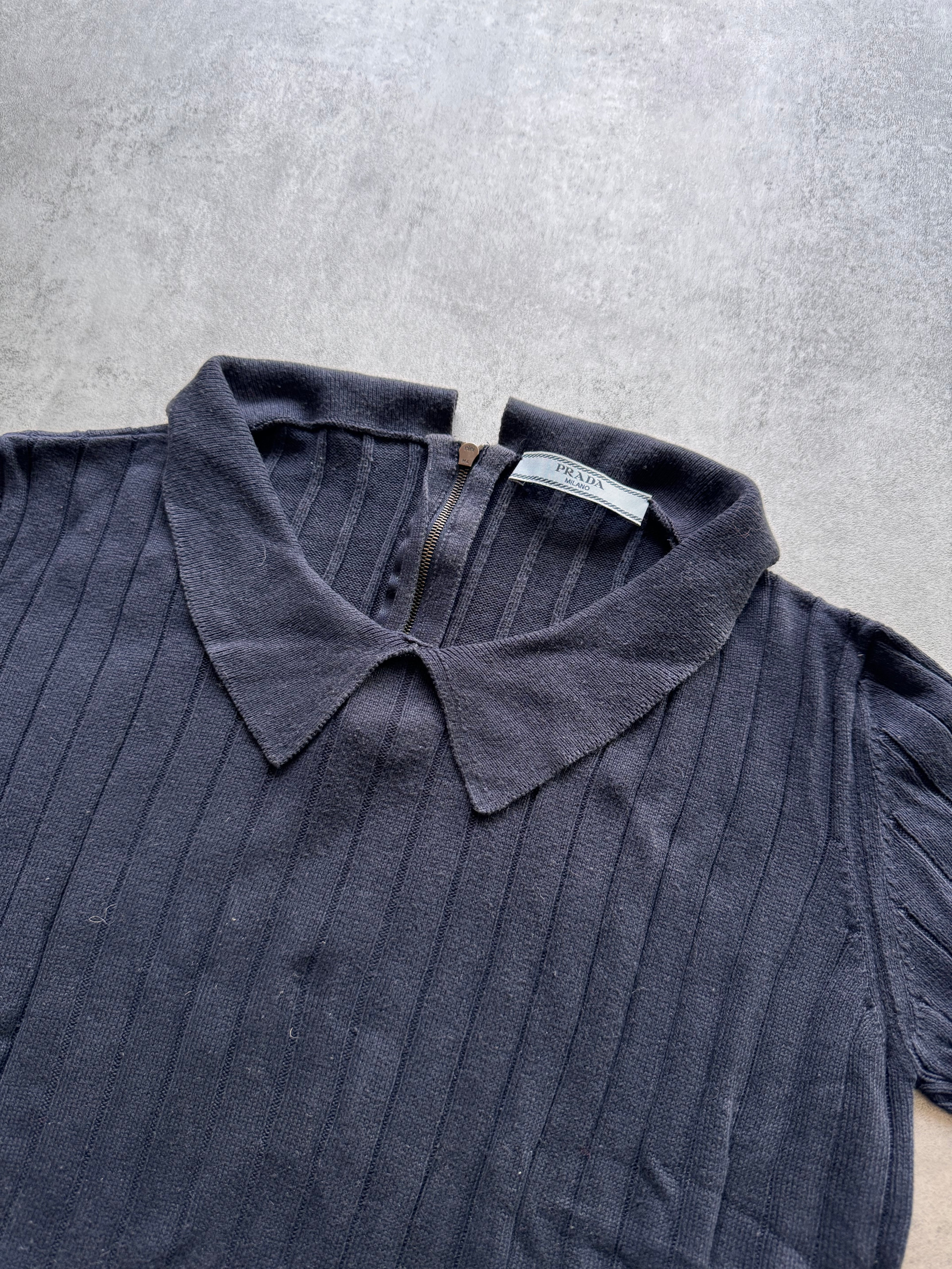 SS2011 Prada Navy Polo Shirt