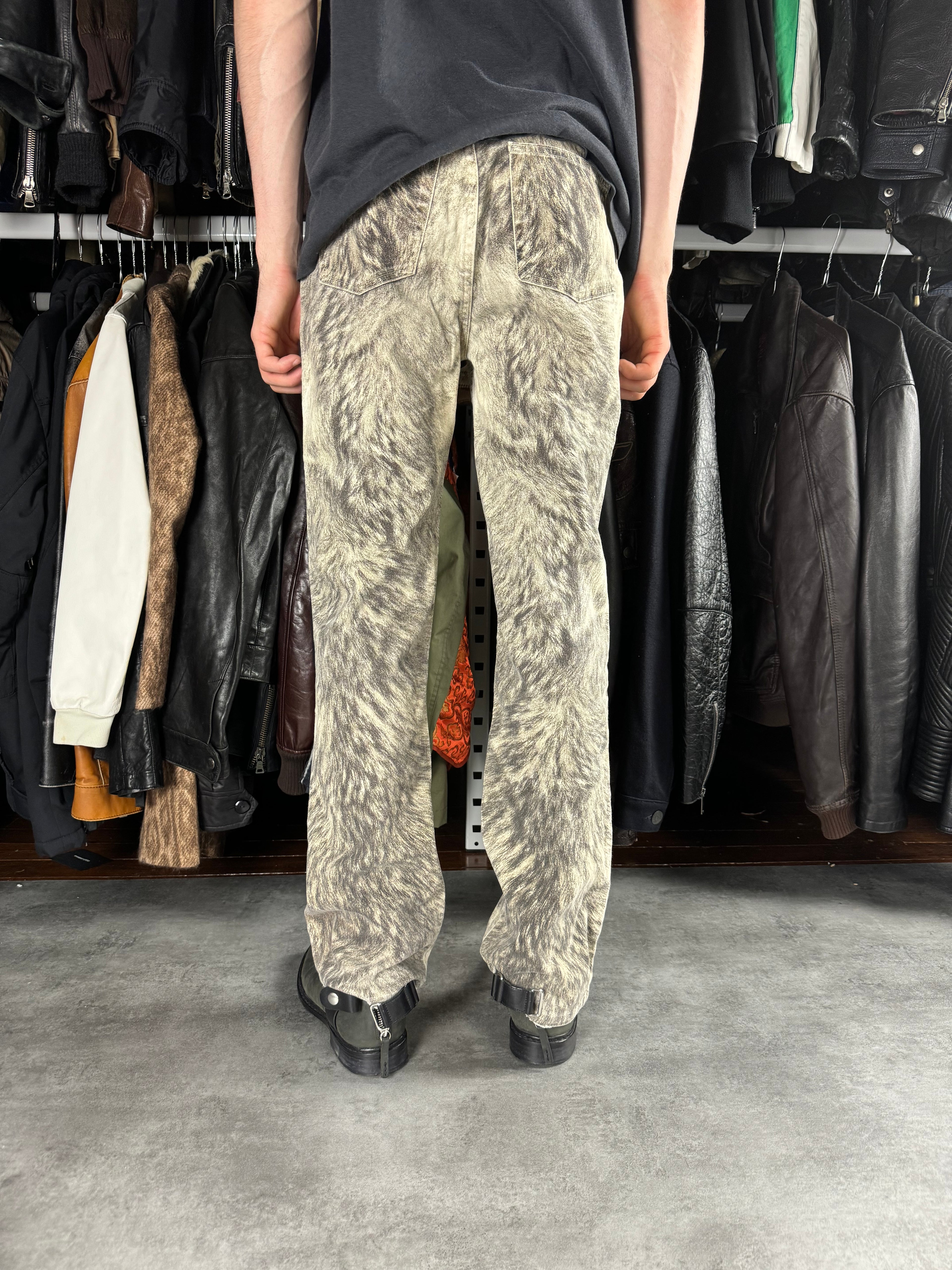 AW1999 Roberto Cavalli Heavy Animal Pants