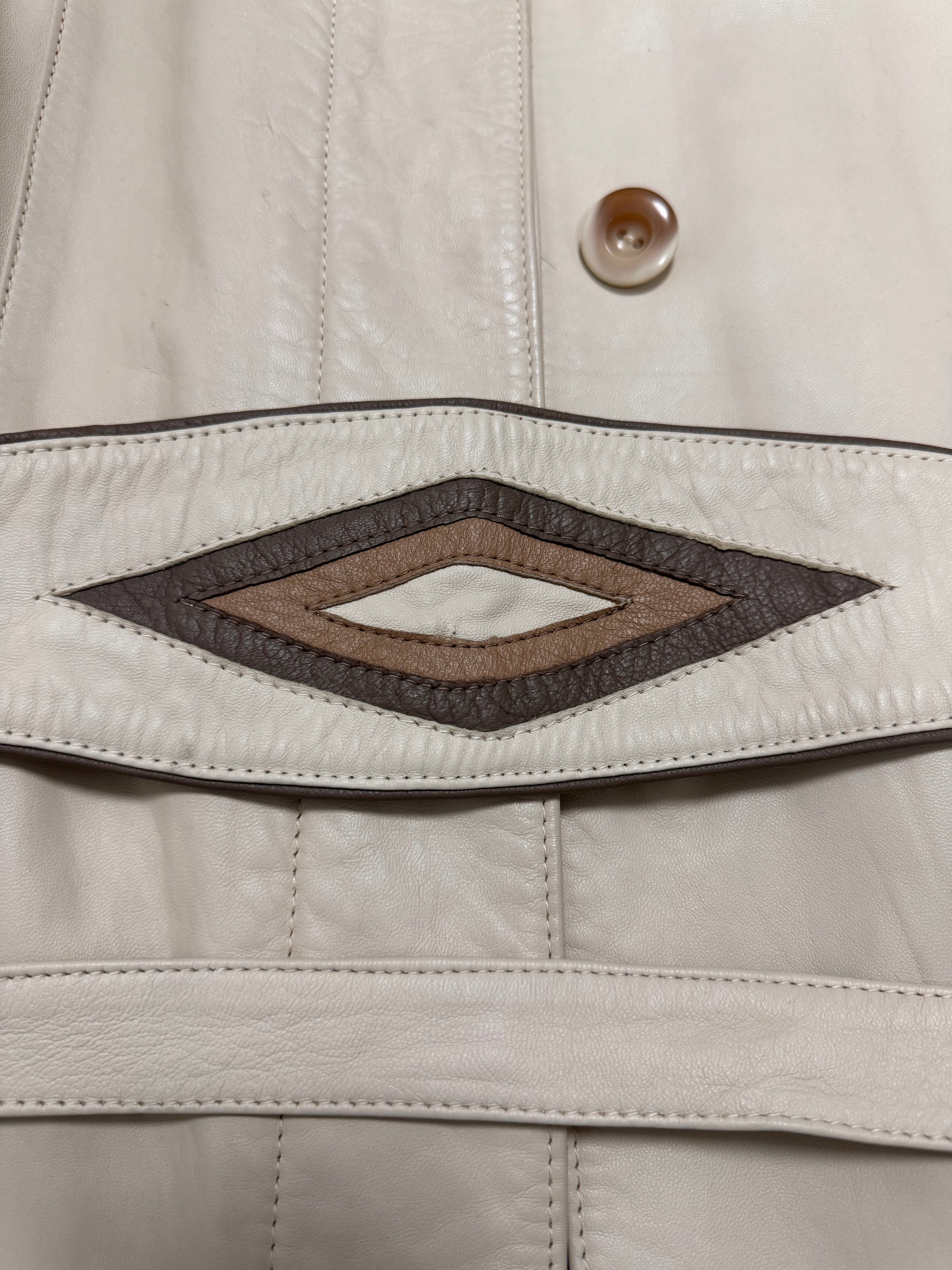 1990年代 ヴィンテージ サンドレザー トレンチコート