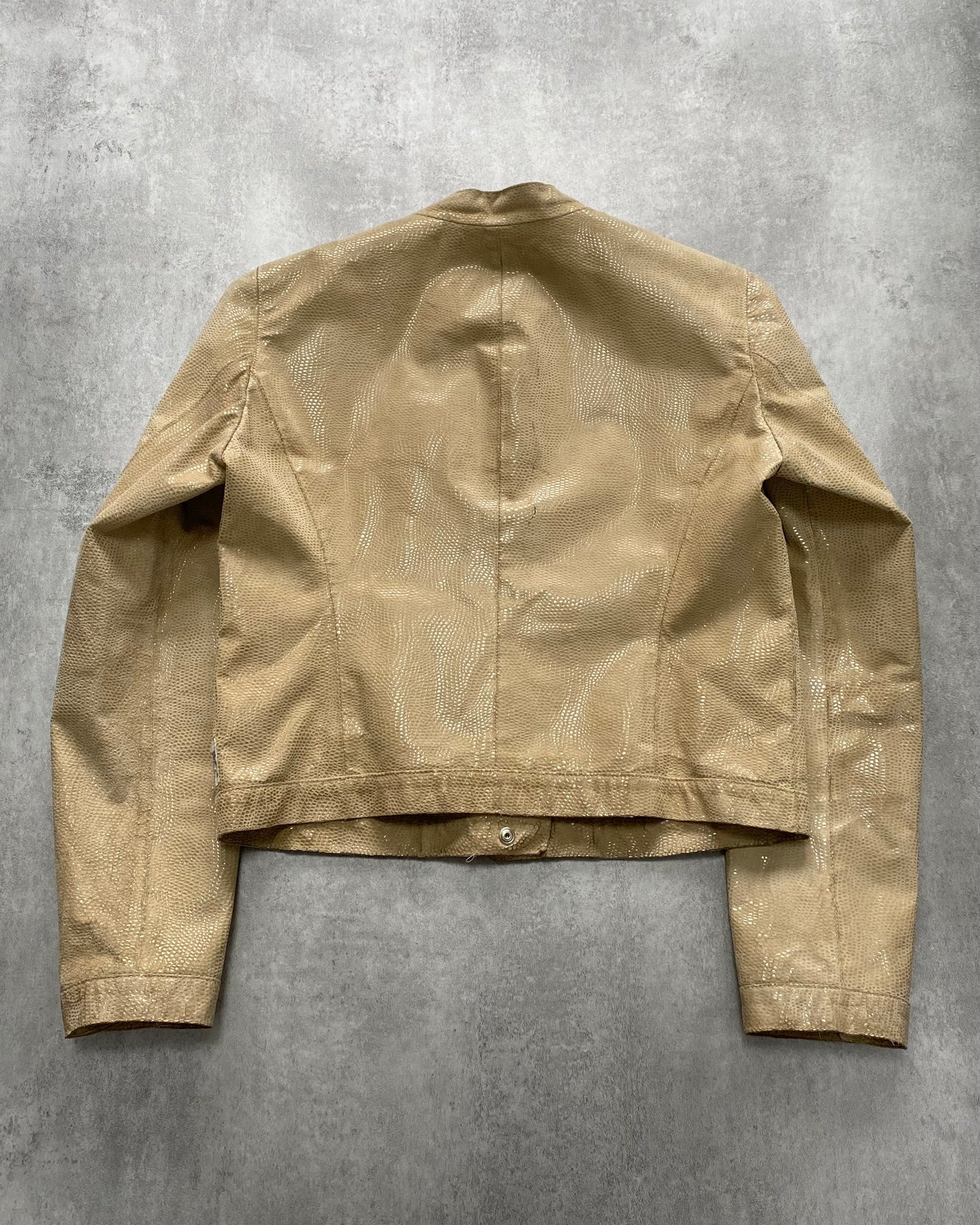 Armani Snakeskin Effect Sand Jacket (XS)