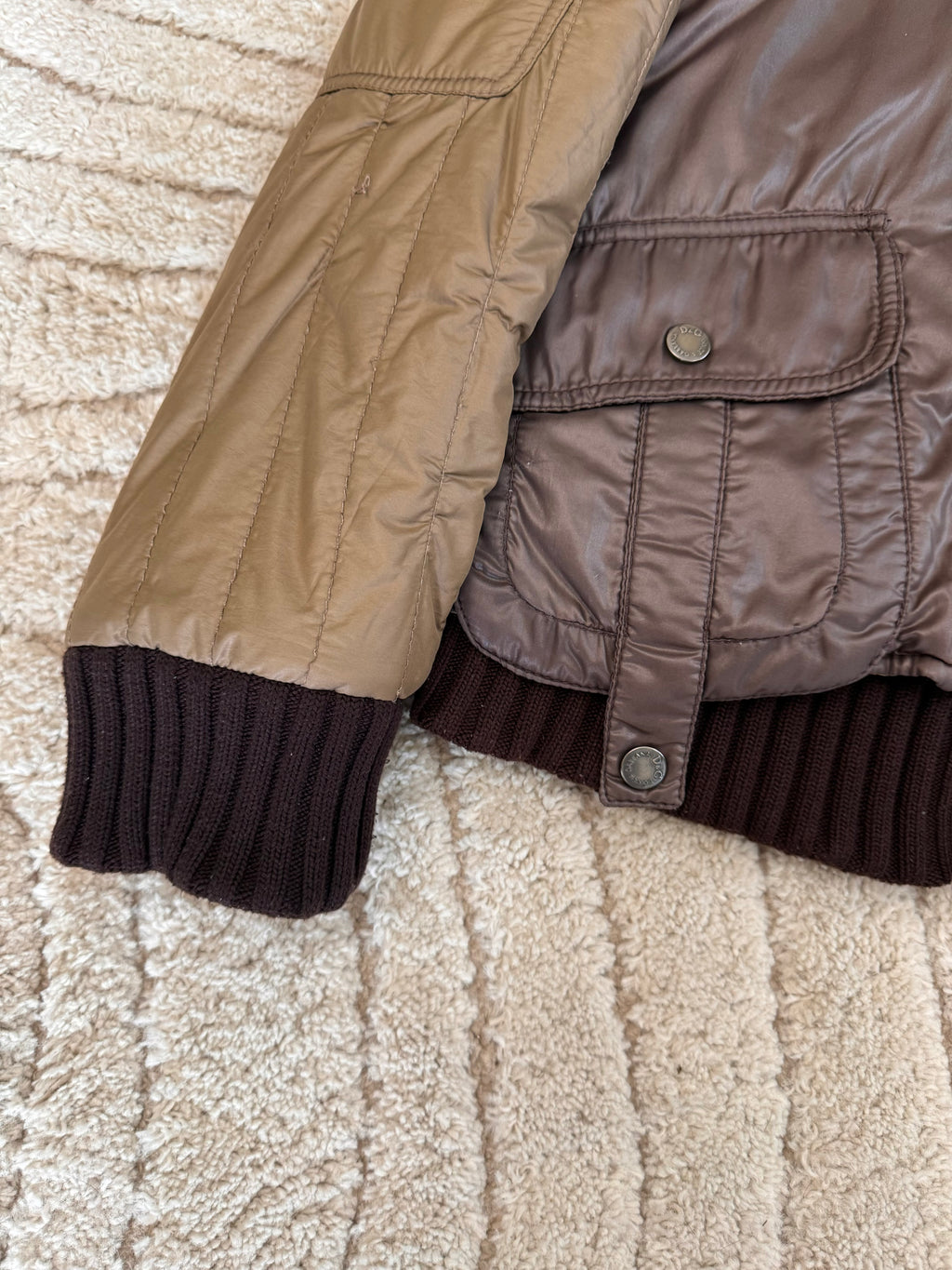 AW04 ドルチェ＆ガッバーナ 2in1 ハイネックボンバージャケット