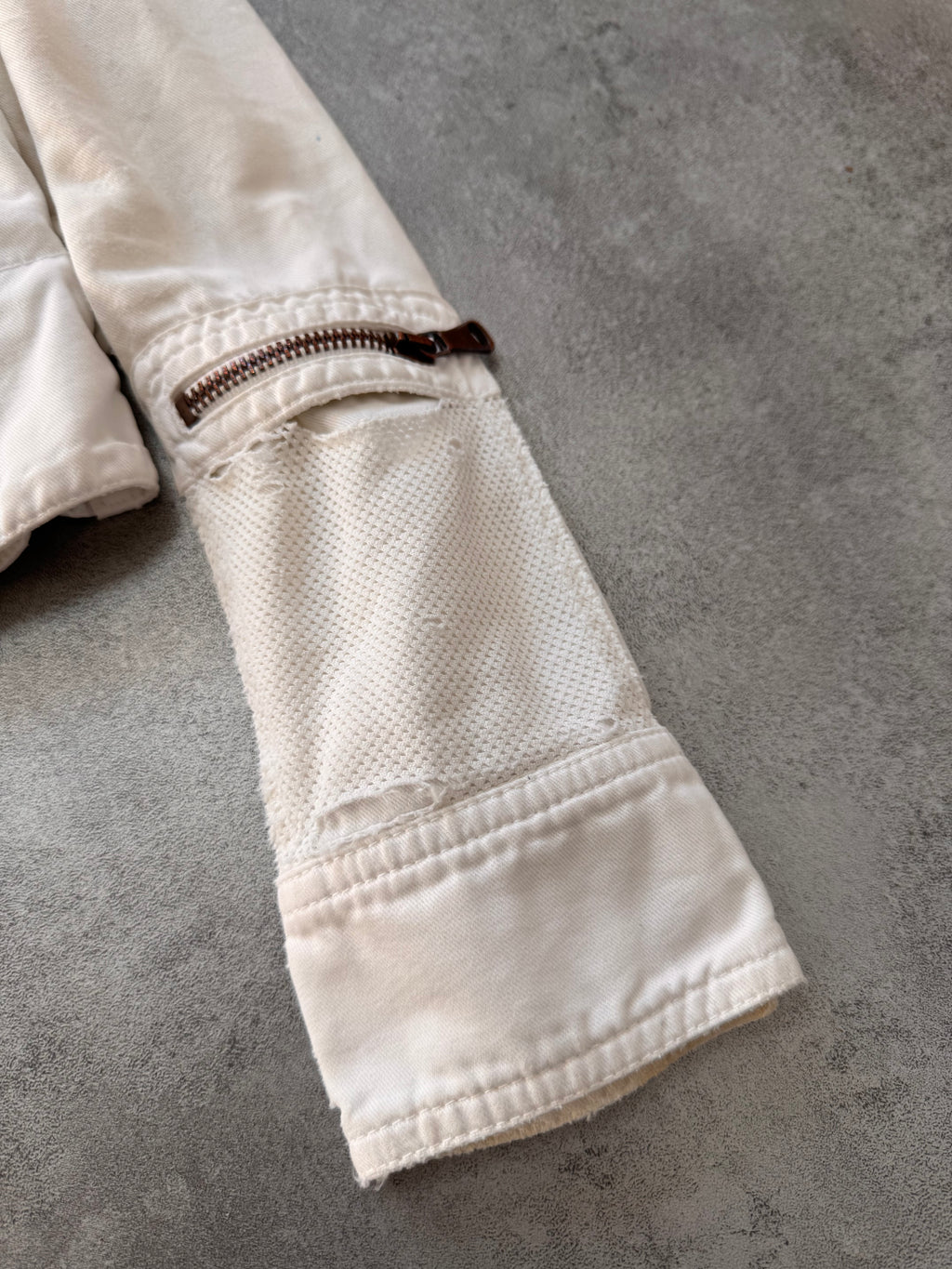 SS2003 Dolce & Gabbana Parachute Cargo Cropped White Jacket