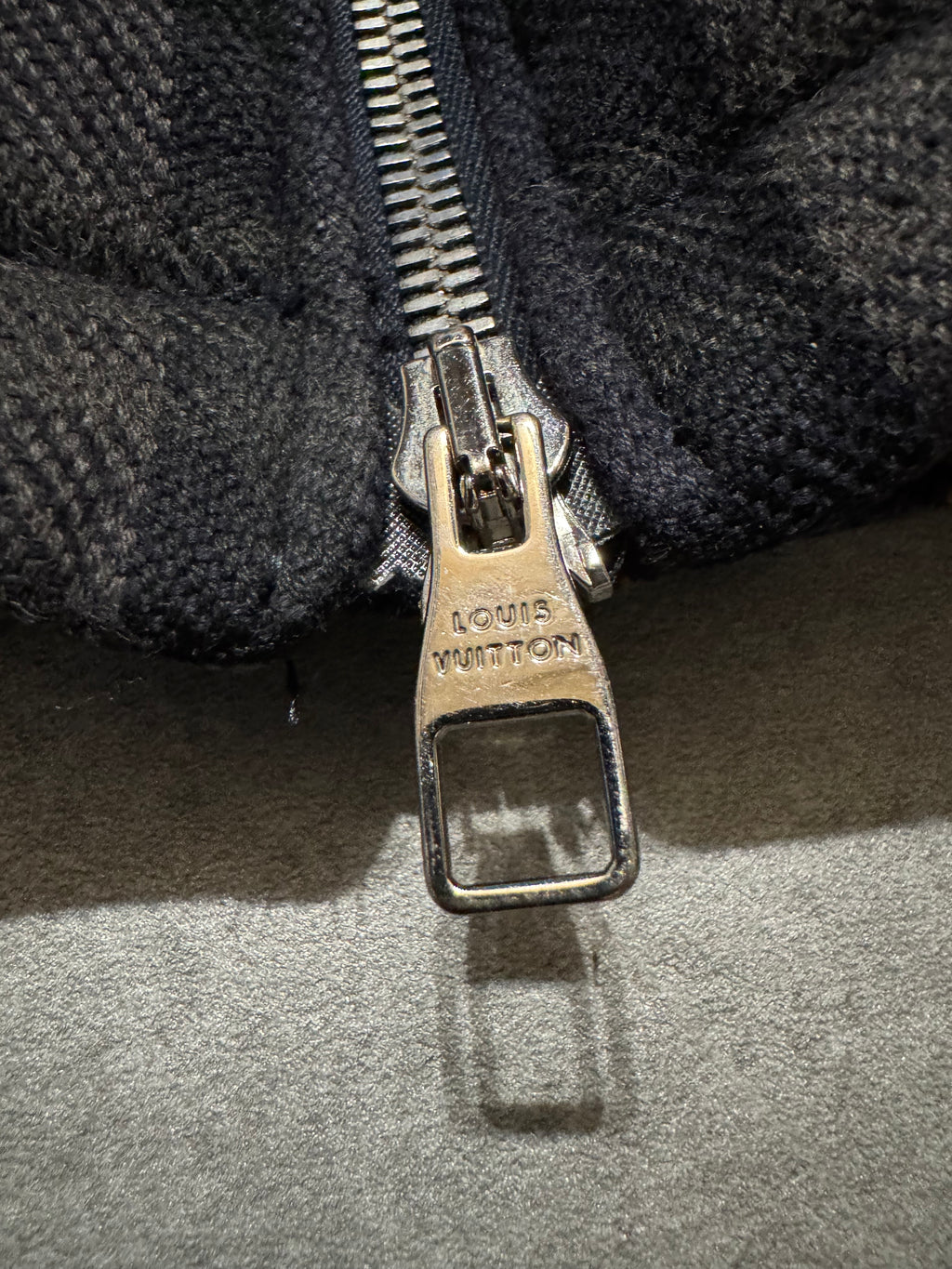 Louis Vuitton Tartan Hooded Blue Bomber Jacket