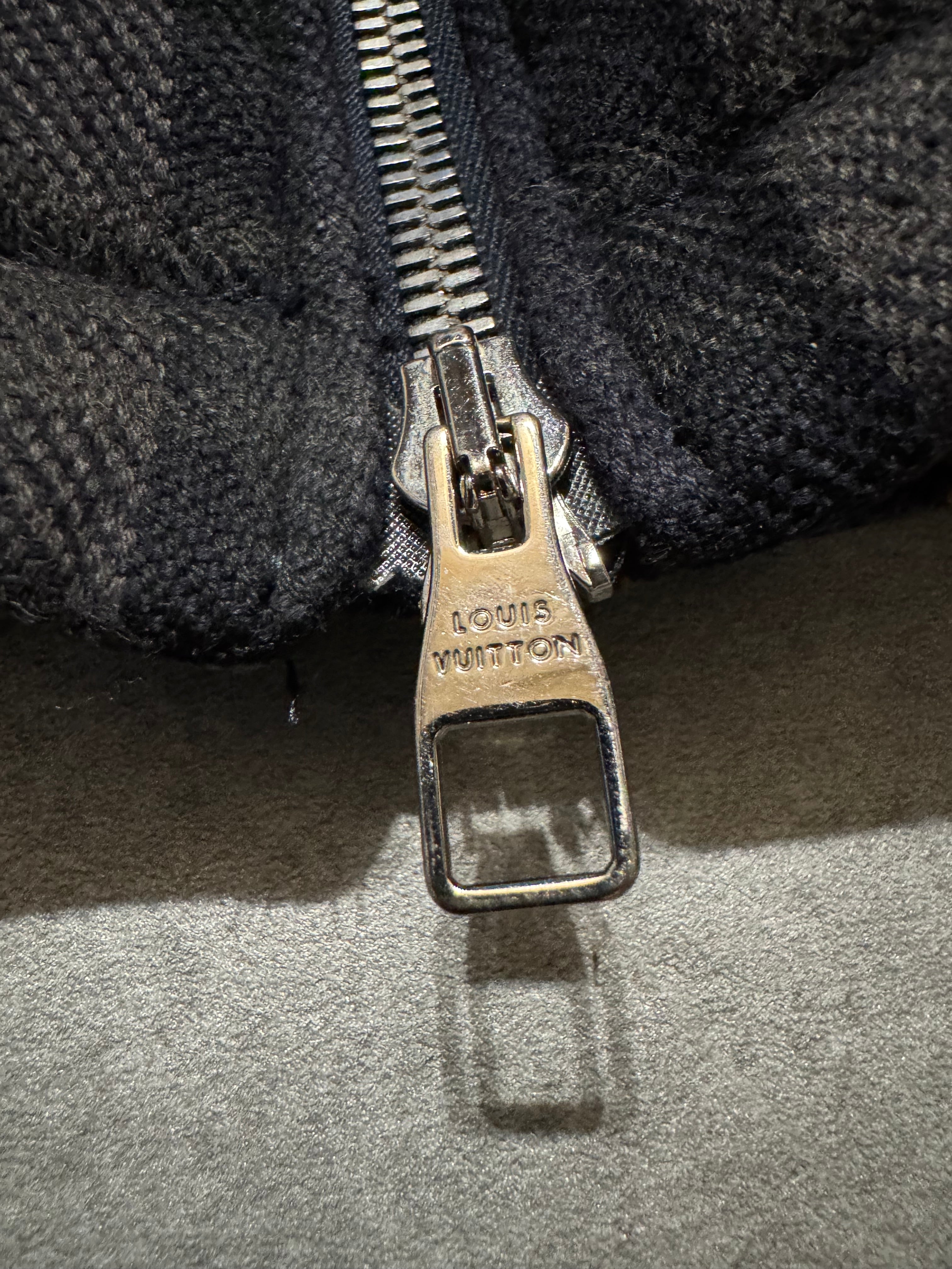 Louis Vuitton Tartan Hooded Blue Bomber Jacket