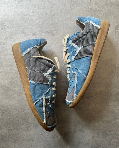 AW2017 Maison Margiela Replica Washed Denim Patchwork Shoes (44) - 7