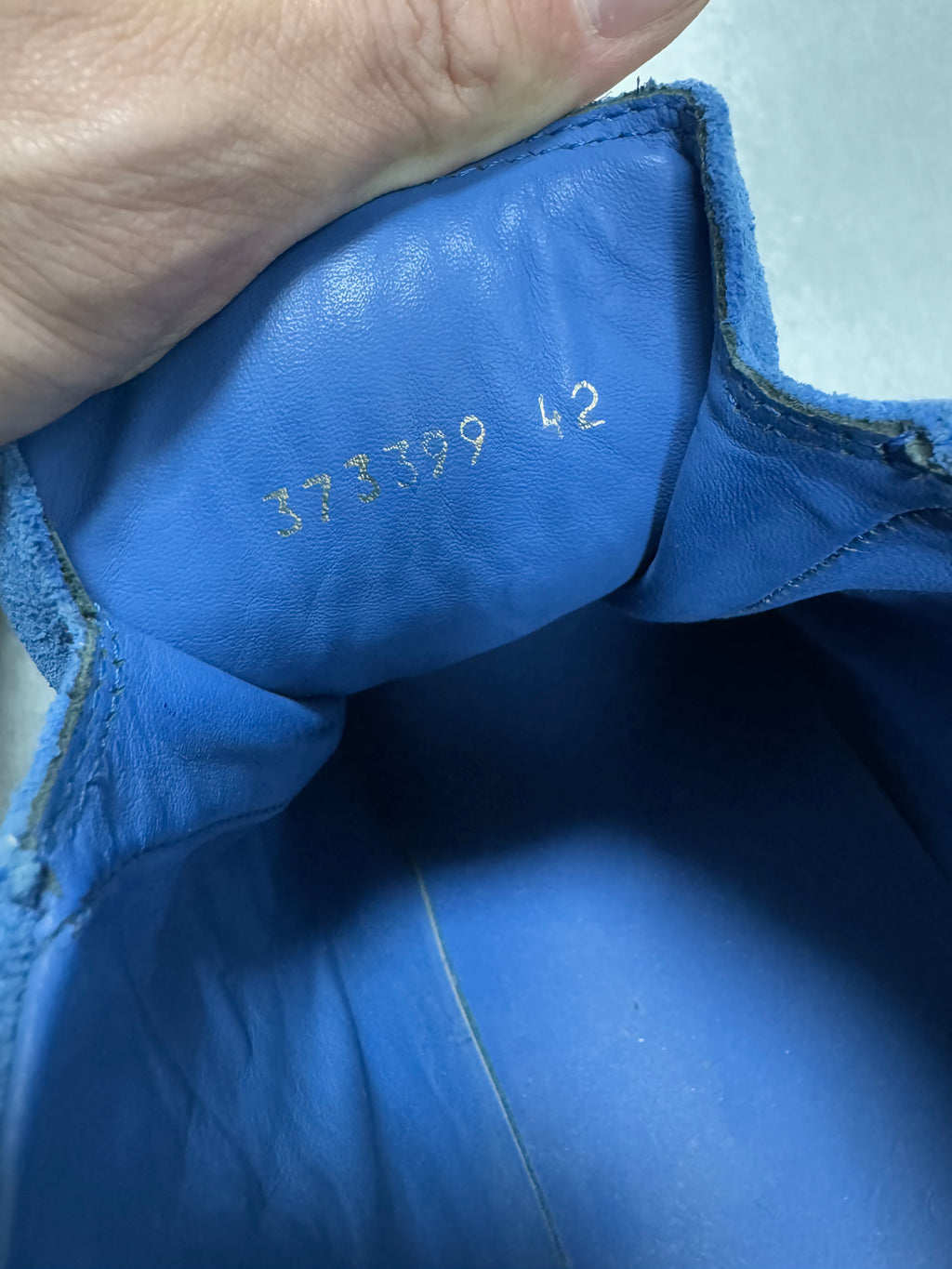 Balenciaga Arena High Hybrid Varnished Black on Blue Suede Leather Sneakers