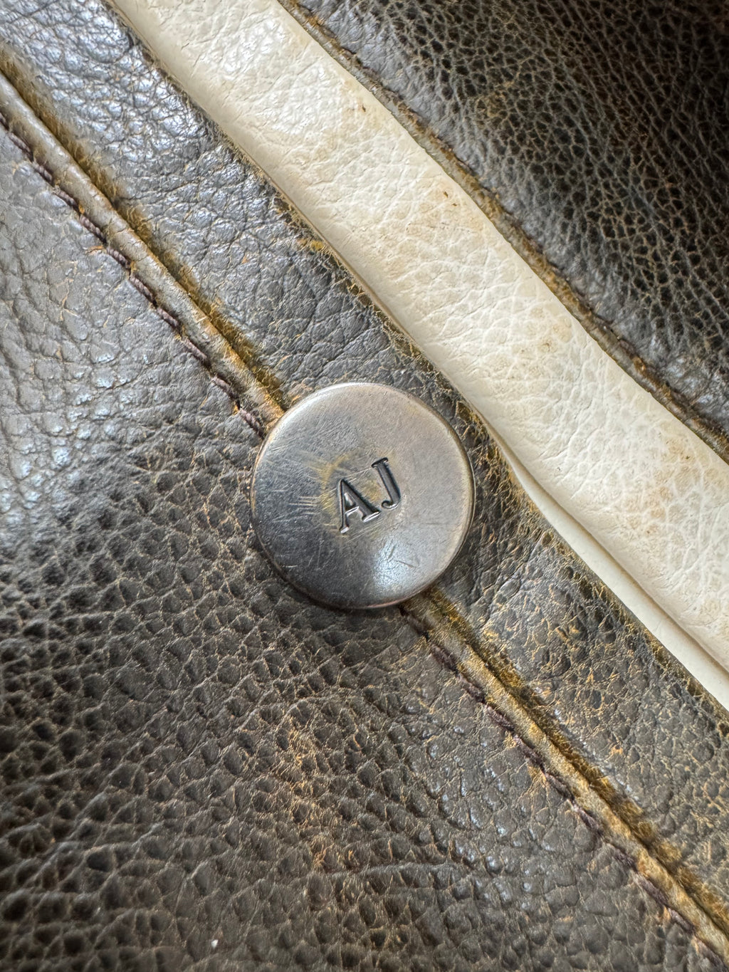 2000s Armani Biker Relief Leather Jacket