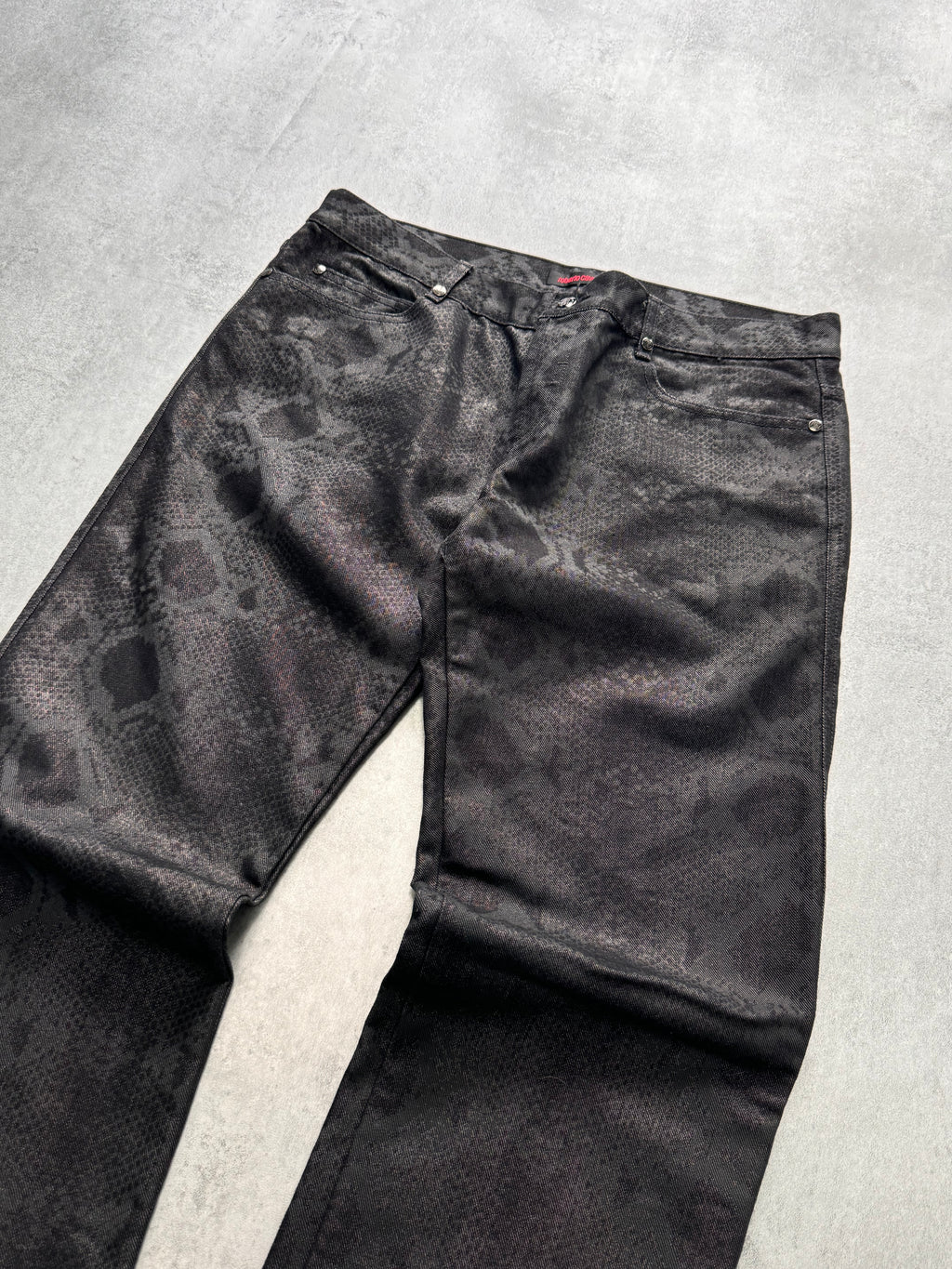 AW2007 Roberto Cavalli Obscure Python Pants