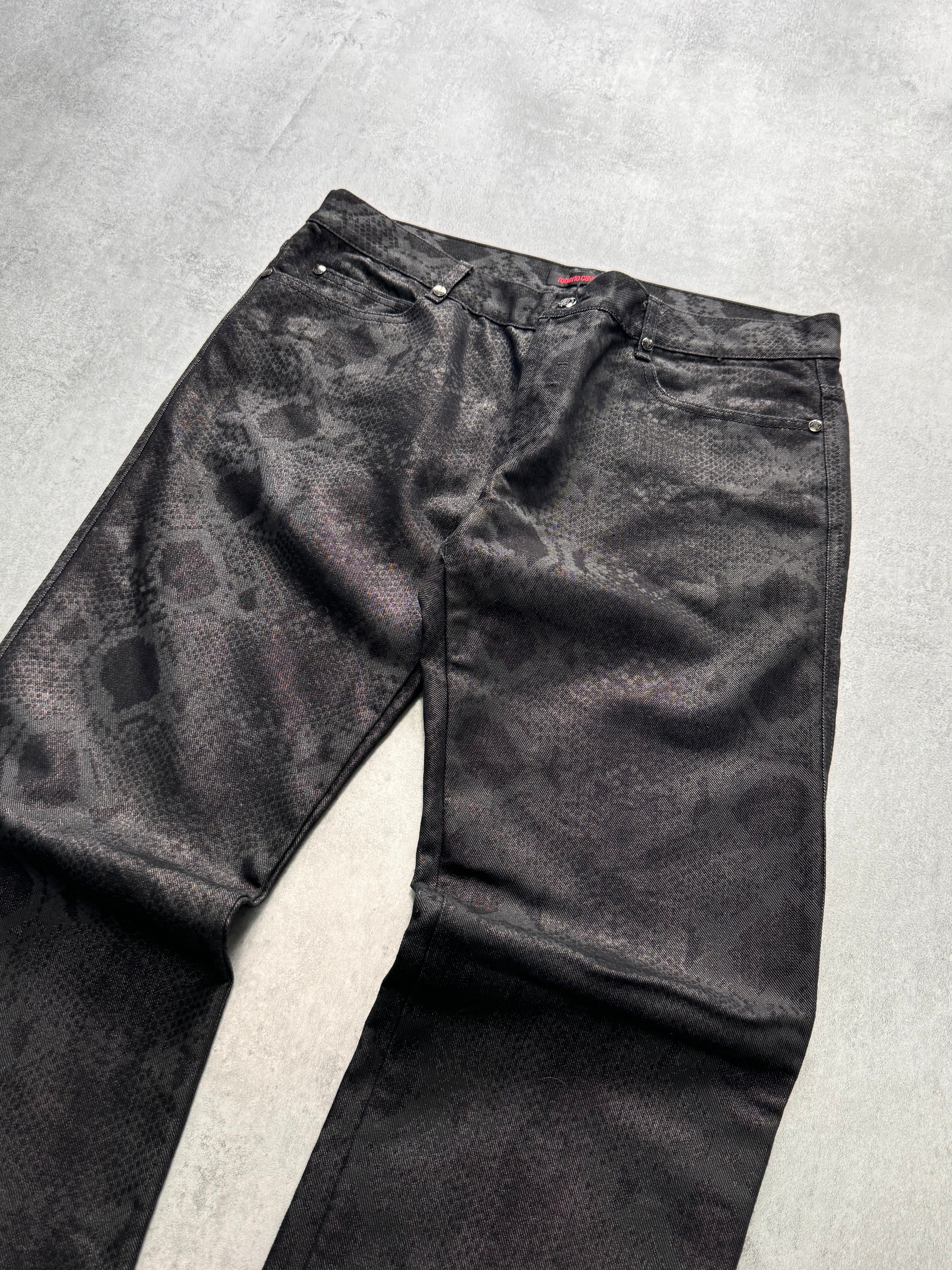 AW2007 Roberto Cavalli Obscure Python Pants