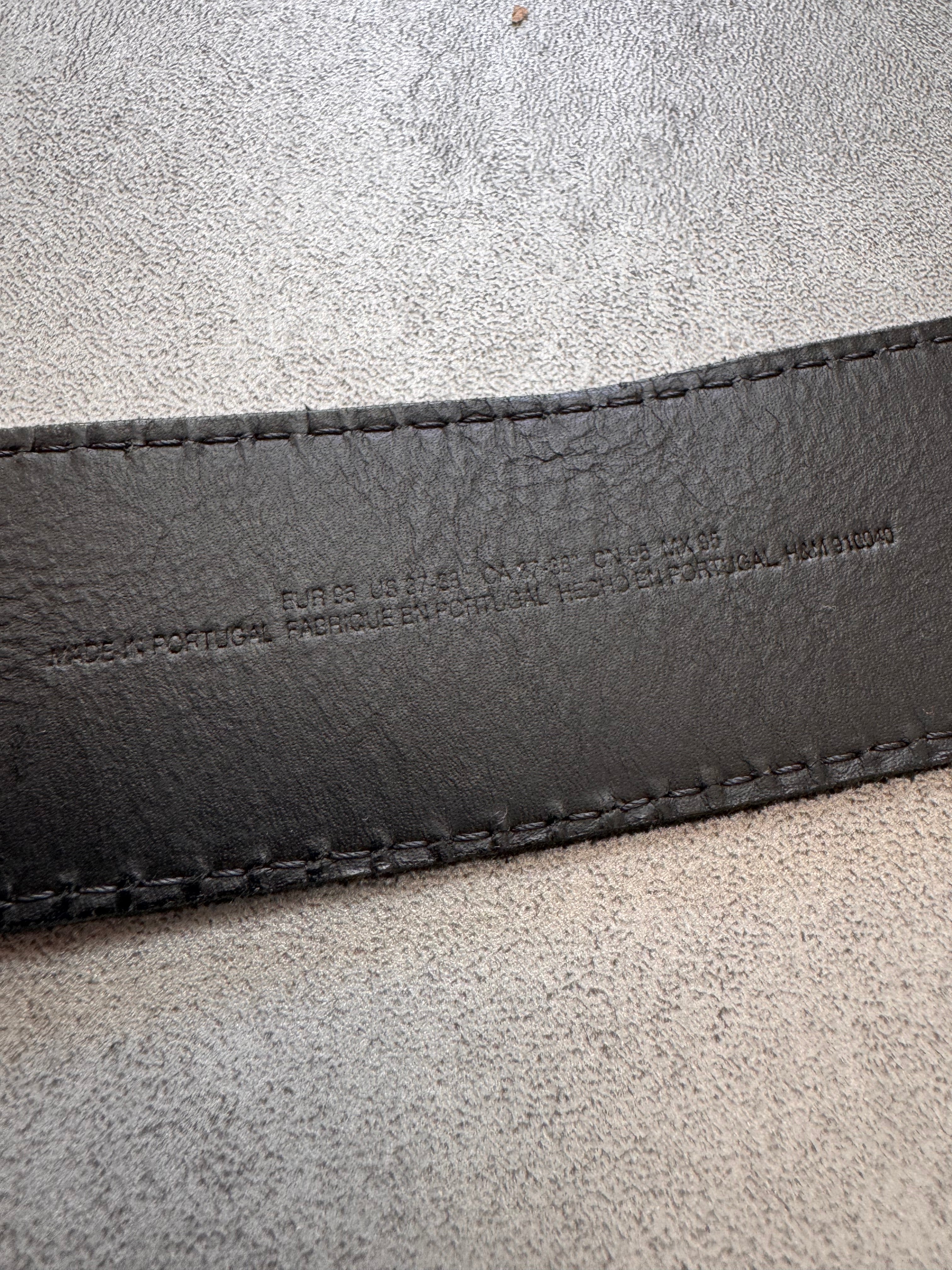 AW2012 Maison Margiela H&M Hand Painted White Cracked Re-edition Belt