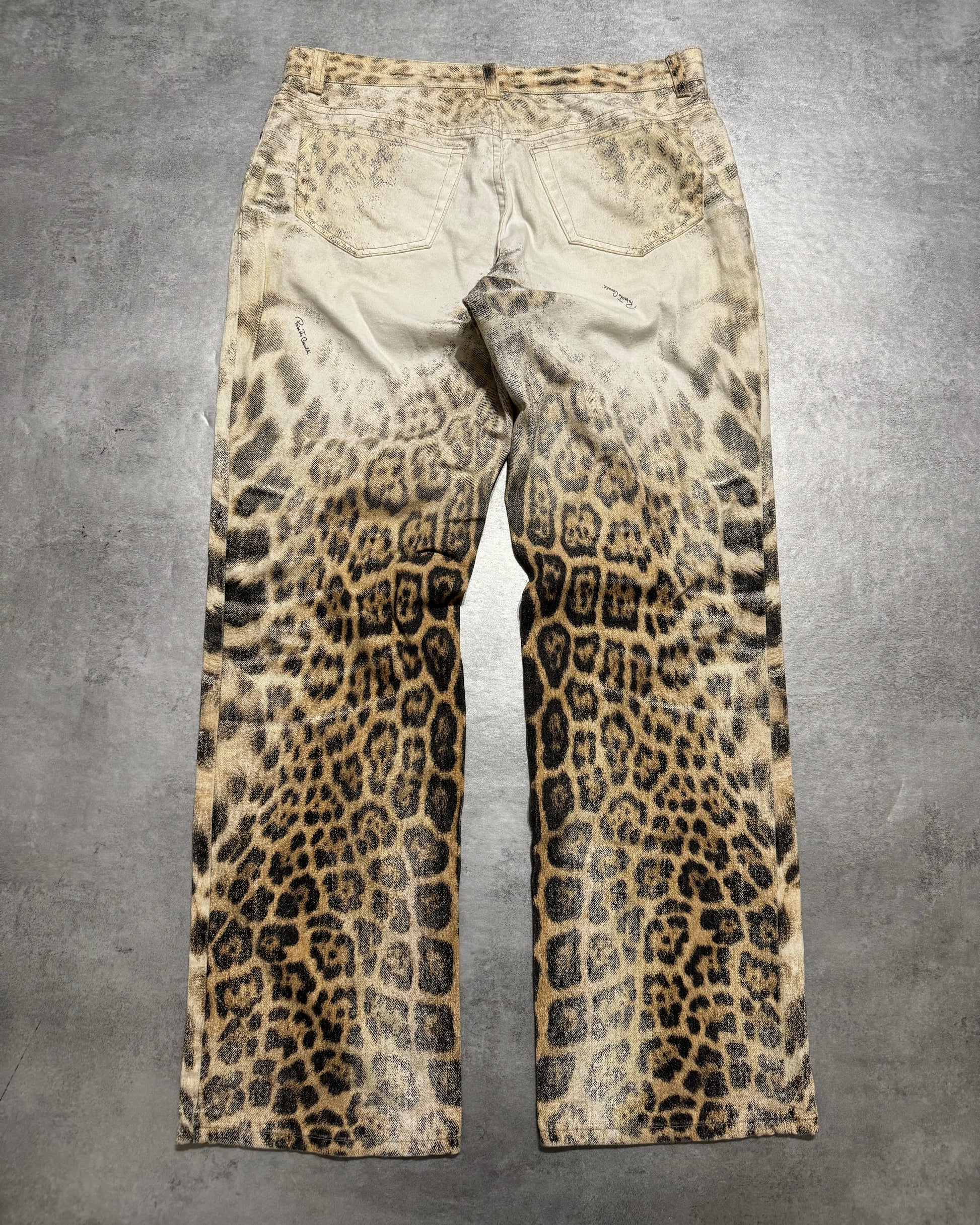 AW2000 Roberto Cavalli Leopard Relaxed Cozy Pants (L/XL) - 4