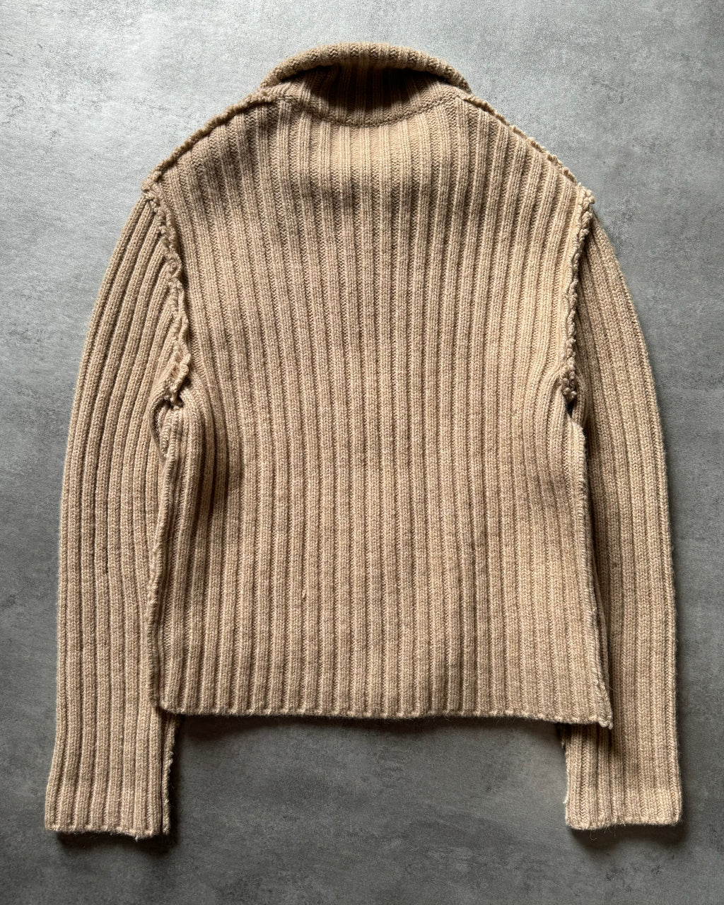 AW2000 Roberto Cavalli Fur Camel Wool Sweater (M/L)