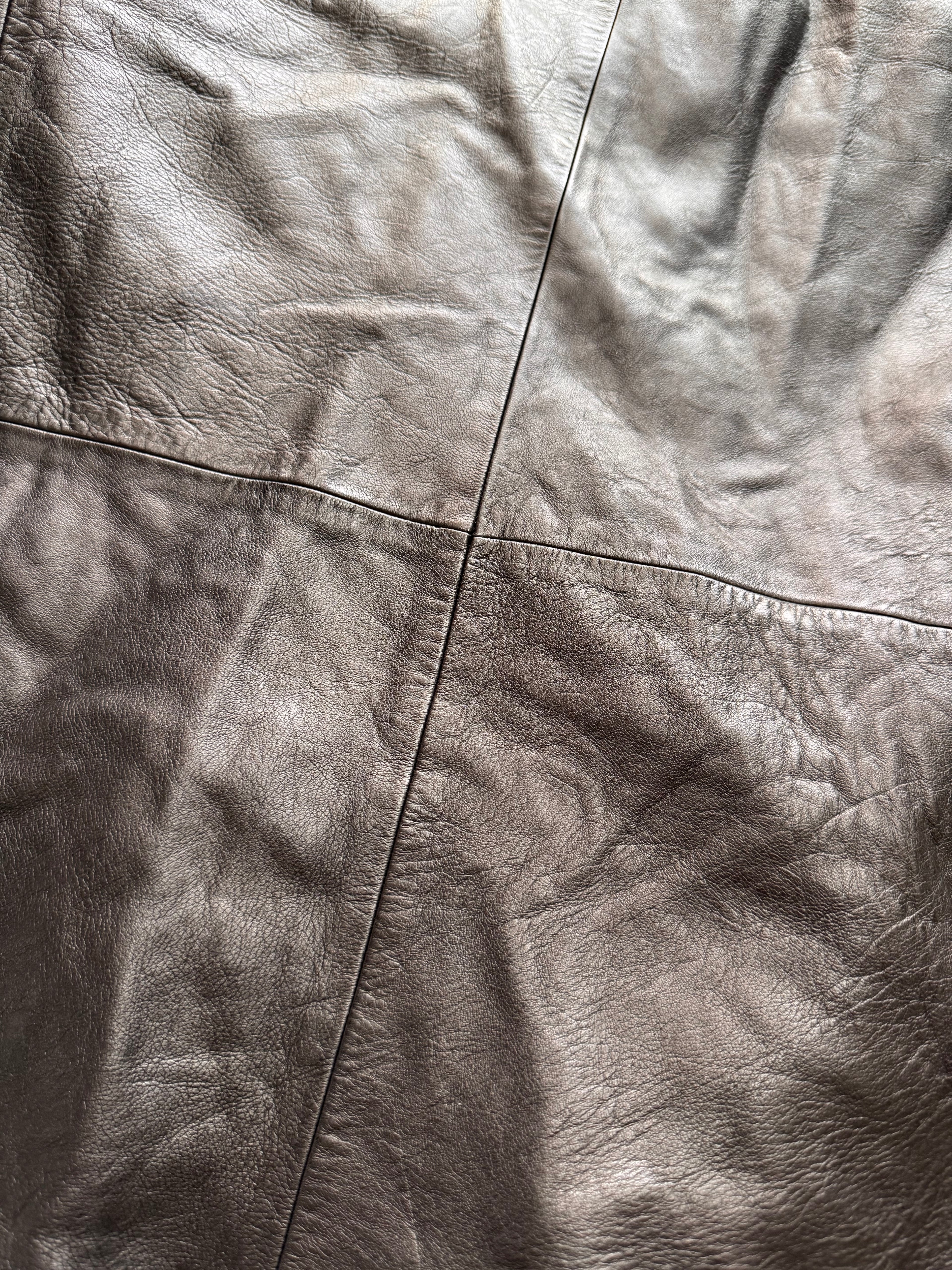 1990s Giorgio Armani Pure Black Leather Jacket