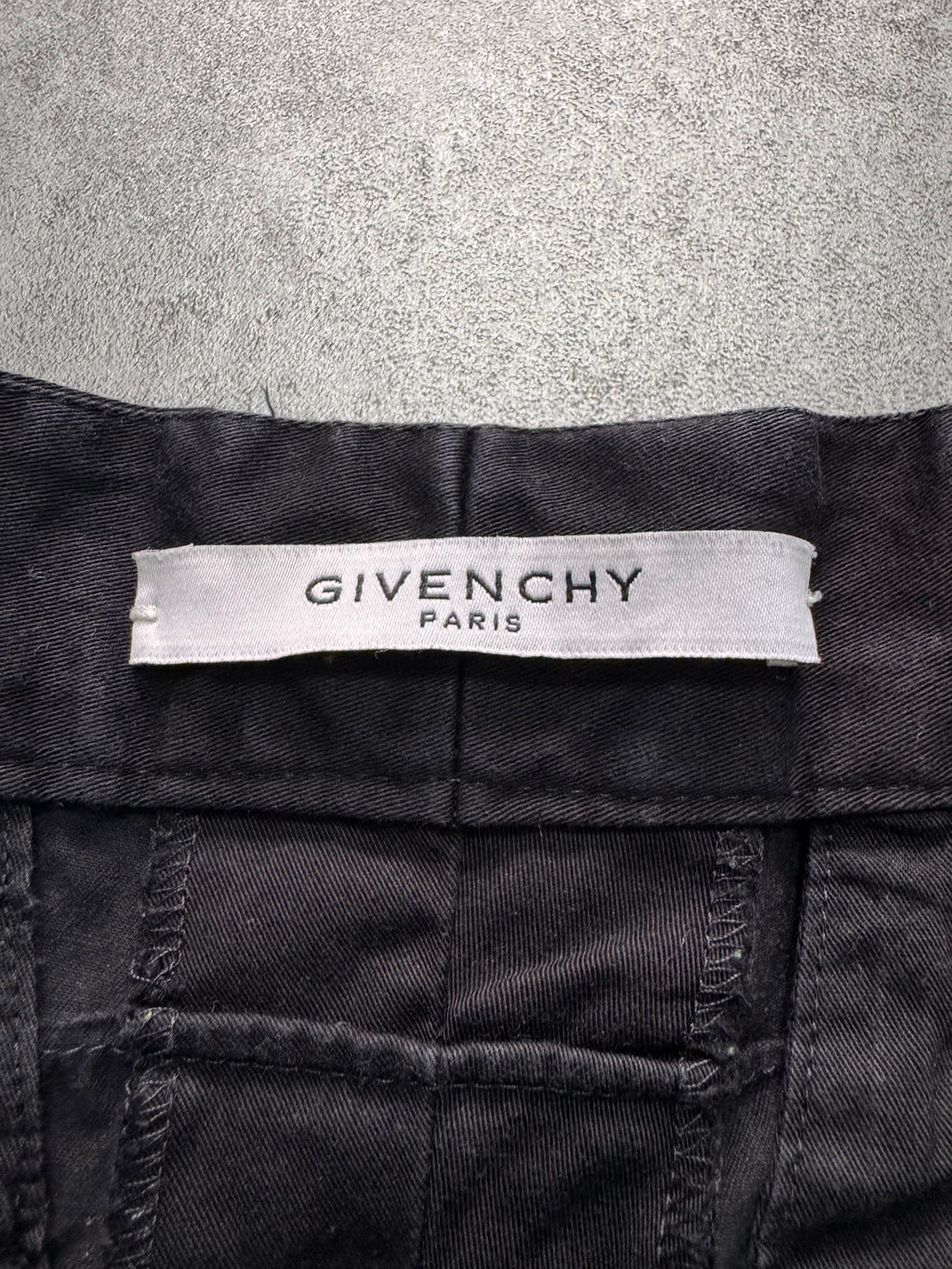 SS2015 Givenchy Utility Cargo Black Short
