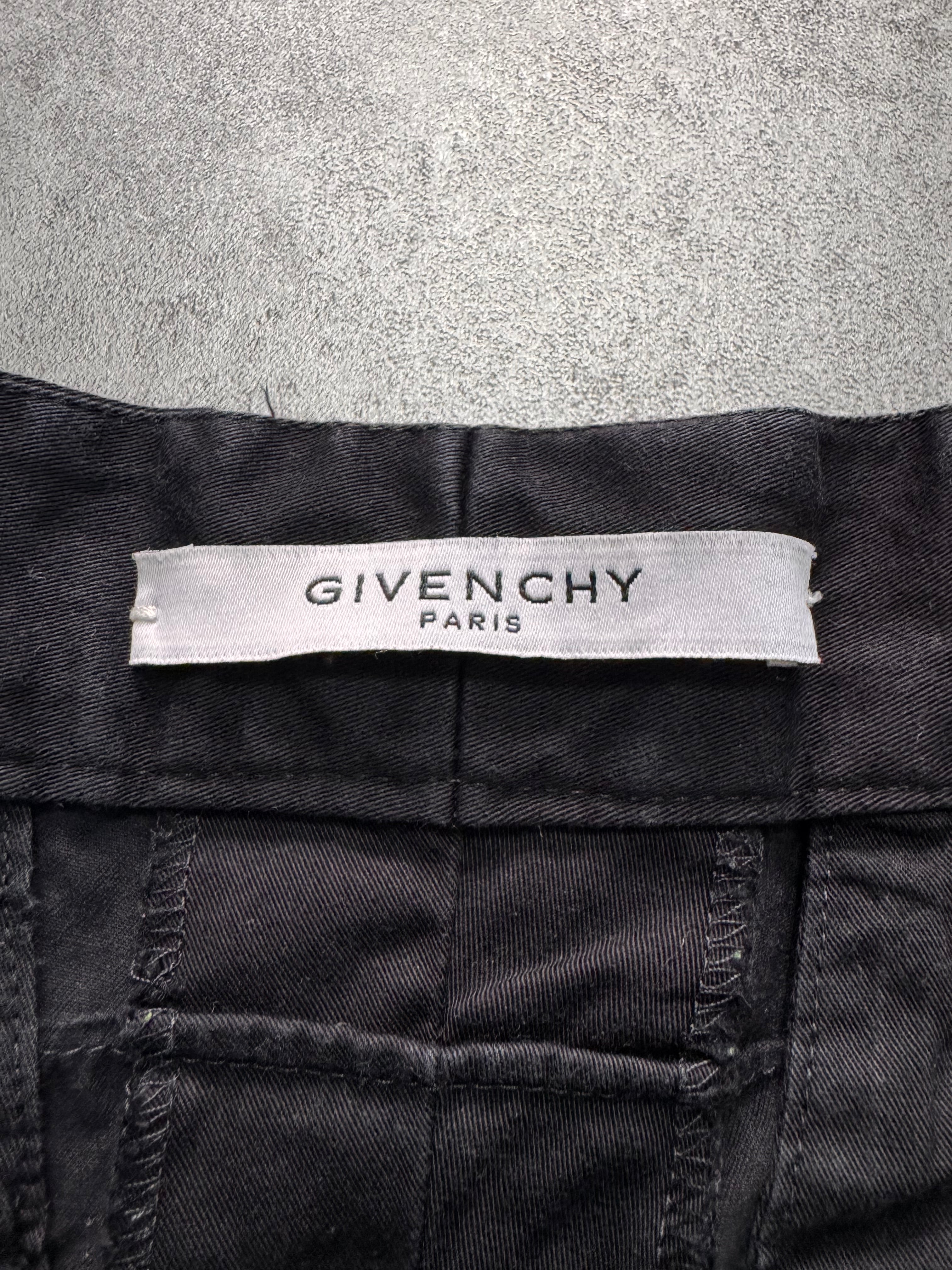 SS2015 Givenchy Utility Cargo Black Short