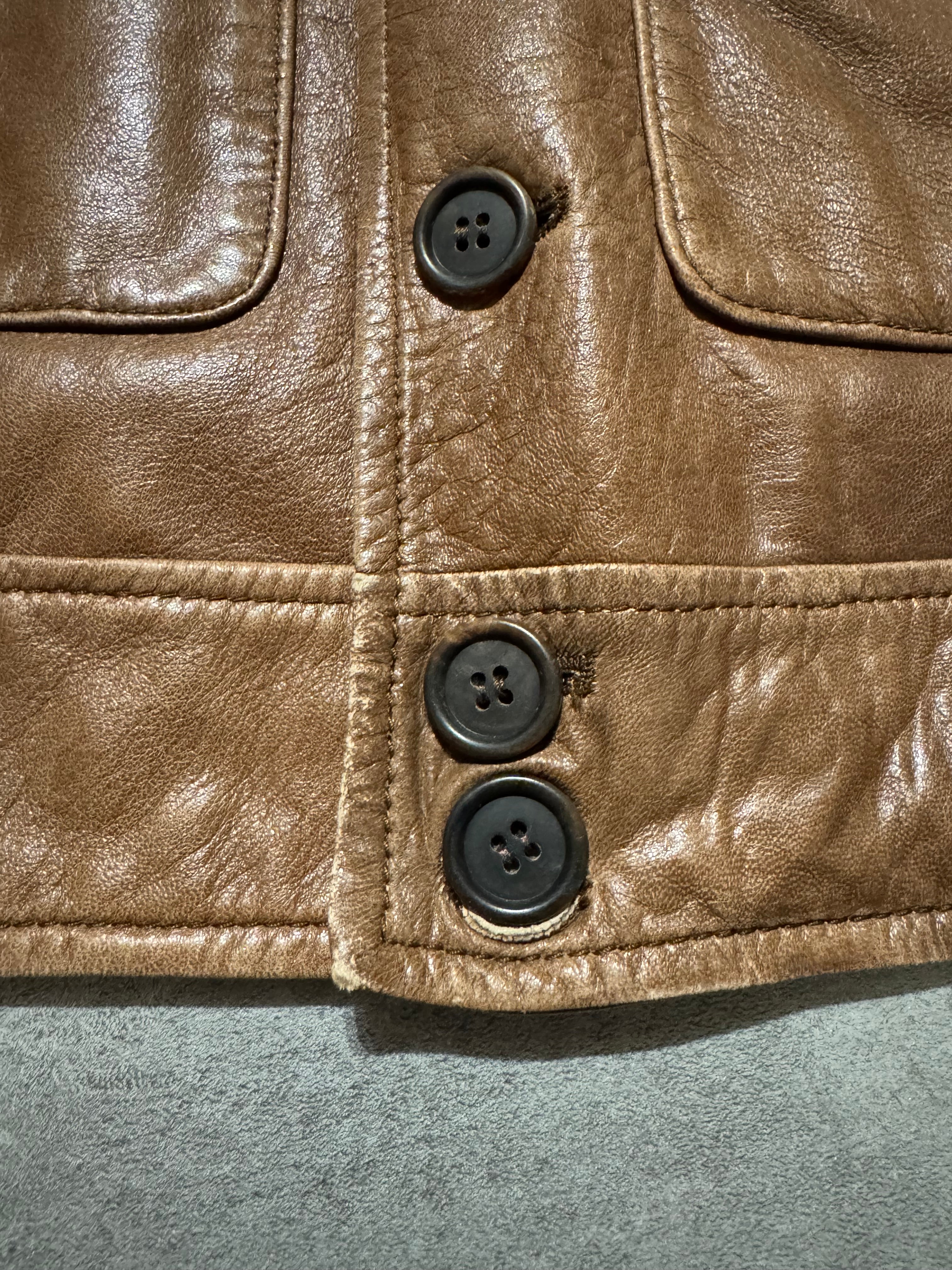 SS2010 Prada Brown Leather Jacket