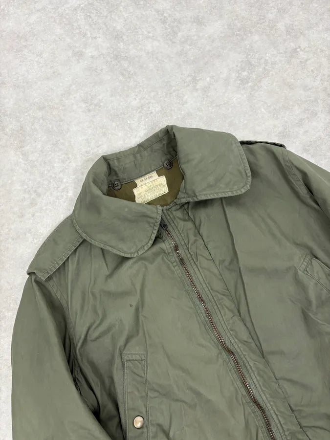 1960s Pilot Aviator Green Army French Jacket – Dolce Vita Hub 1960s Pilot Aviator Green Army French Jacket – Dolce Vita Hub
