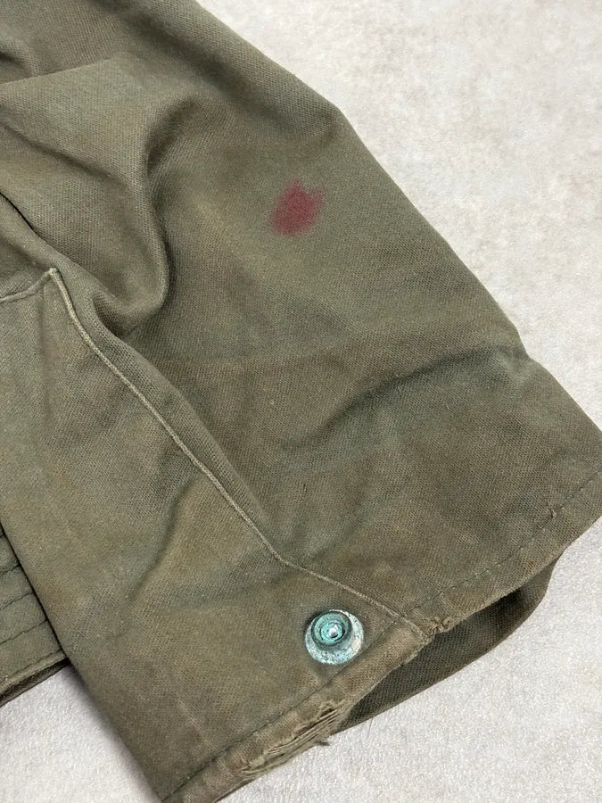 1960s U.S. Army Khaki Military Fur Collar Jacket QUbHqNn 12