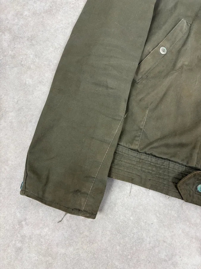 1960s U.S. Army Khaki Military Fur Collar Jacket QUbHqNn 7