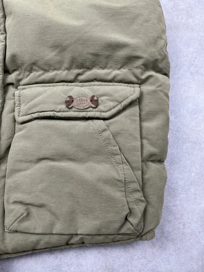 2010s Ralph Lauren Denim& Supply Olive Nylon Quilted Faux Fur Vest YVGixne 7