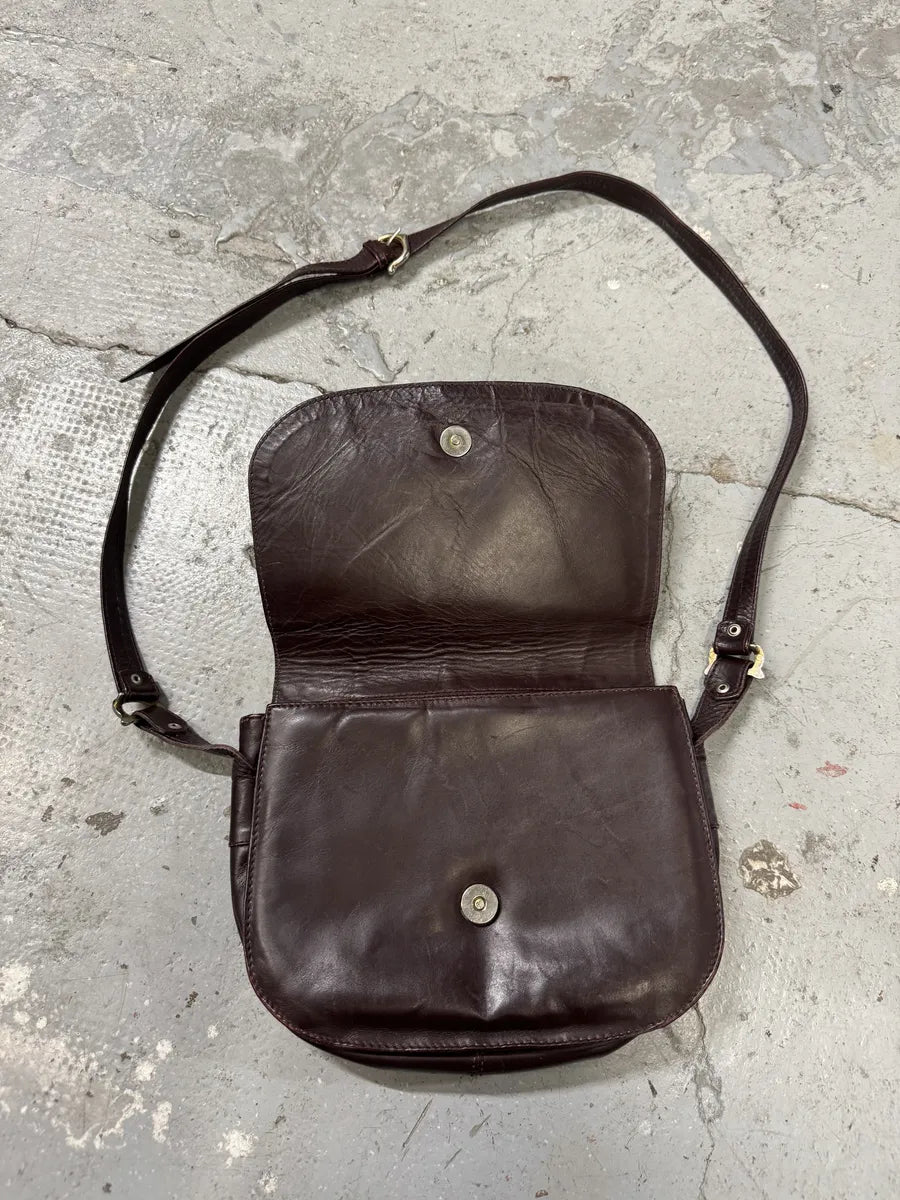 1980s Cartier Burgundy Leather Shoulder Bag (OS) vVTMBqS 6