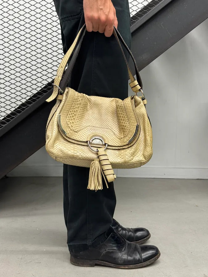 AW2002 Celine Daydream Cream Python Leather Bag by Michael Kors UOZwRyK 2