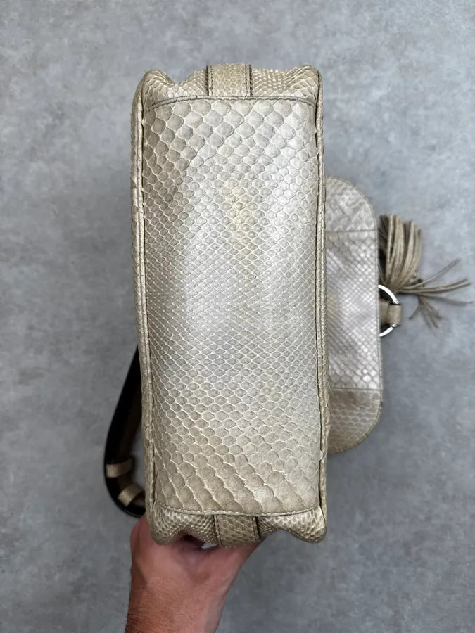 AW2002 Celine Daydream Cream Python Leather Bag by Michael Kors UOZwRyK 12