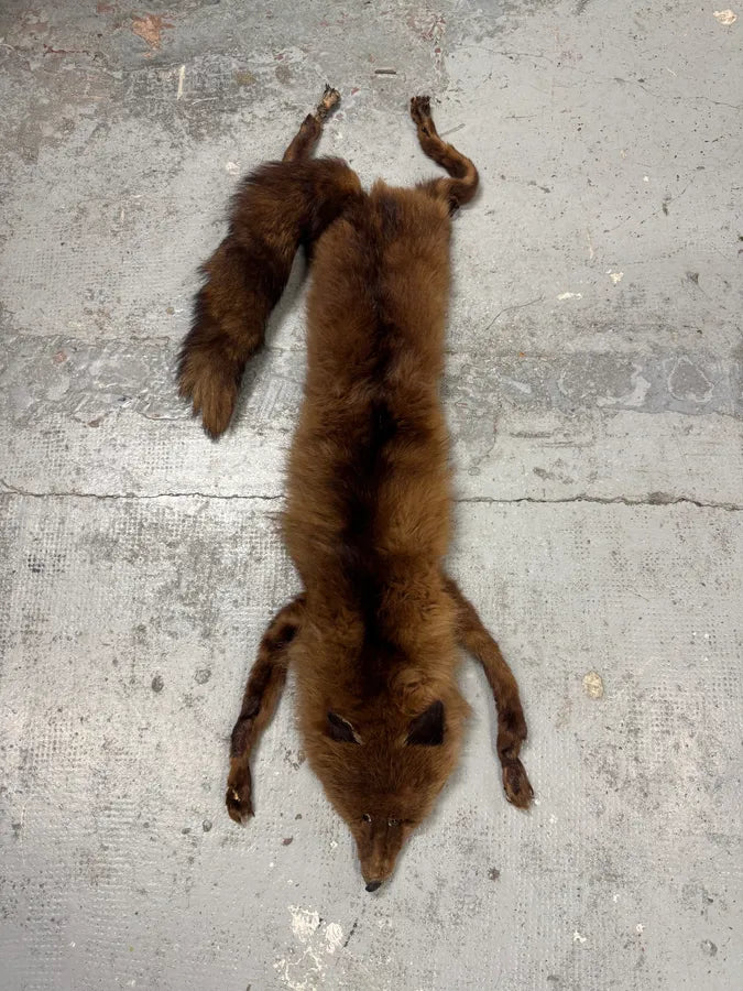 1980s Fox Full Brown Fur Scarf GlDGjsO 2