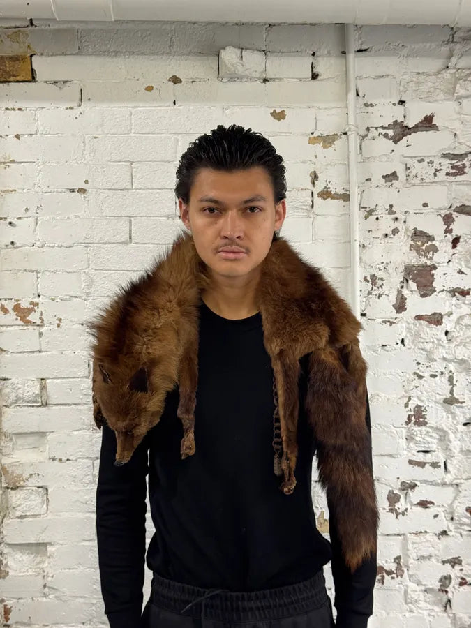 1980s Fox Full Brown Fur Scarf GlDGjsO 3