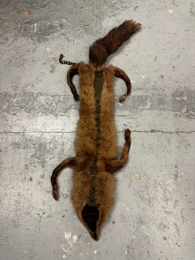 1980s Fox Full Brown Fur Scarf GlDGjsO 5