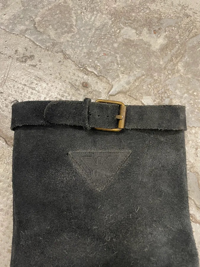 1980s Giorgio Armani Obscure Suede Ankle Boots (44eu/us10) wJMGYFV 4