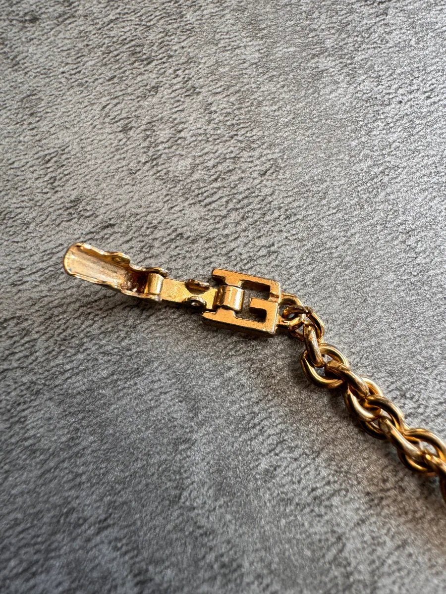 1980s Givenchy Jaseron Golden Chain Link Bracelet otSmyEk 3
