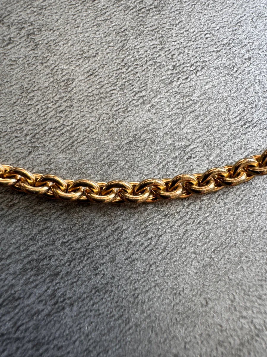 1980s Givenchy Jaseron Golden Chain Link Bracelet otSmyEk 4