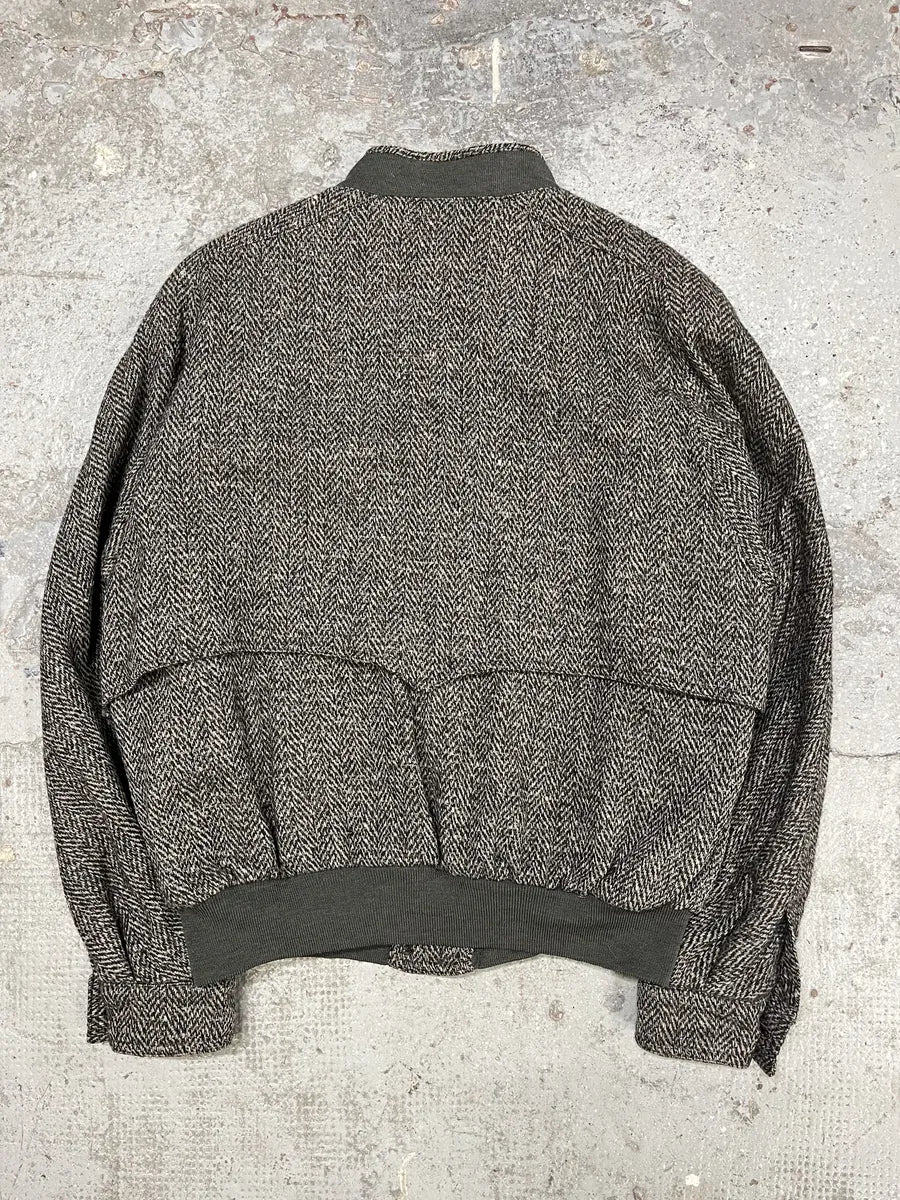 1980s Gucci Grey Wool Oversized Bomber Jacket hJZzHUC 3