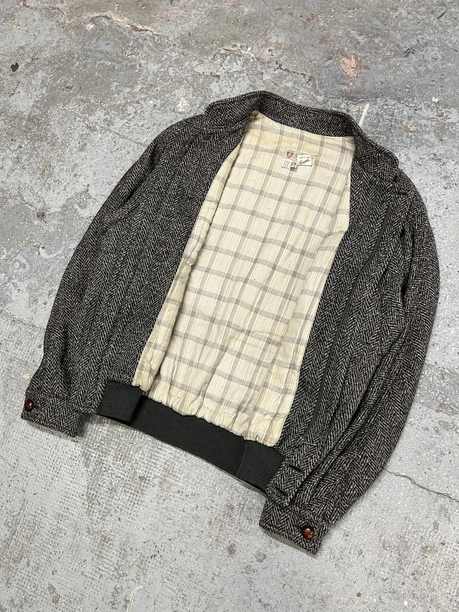 1980s Gucci Grey Wool Oversized Bomber Jacket hJZzHUC 6