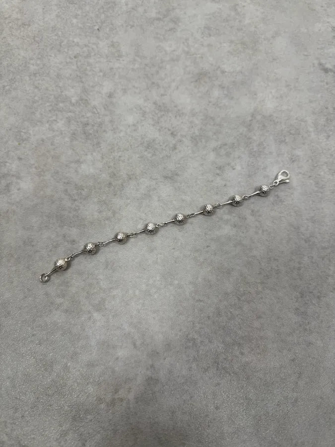 1980s Hermès Golf Ball Silver Bracelet rmpWnfo 4