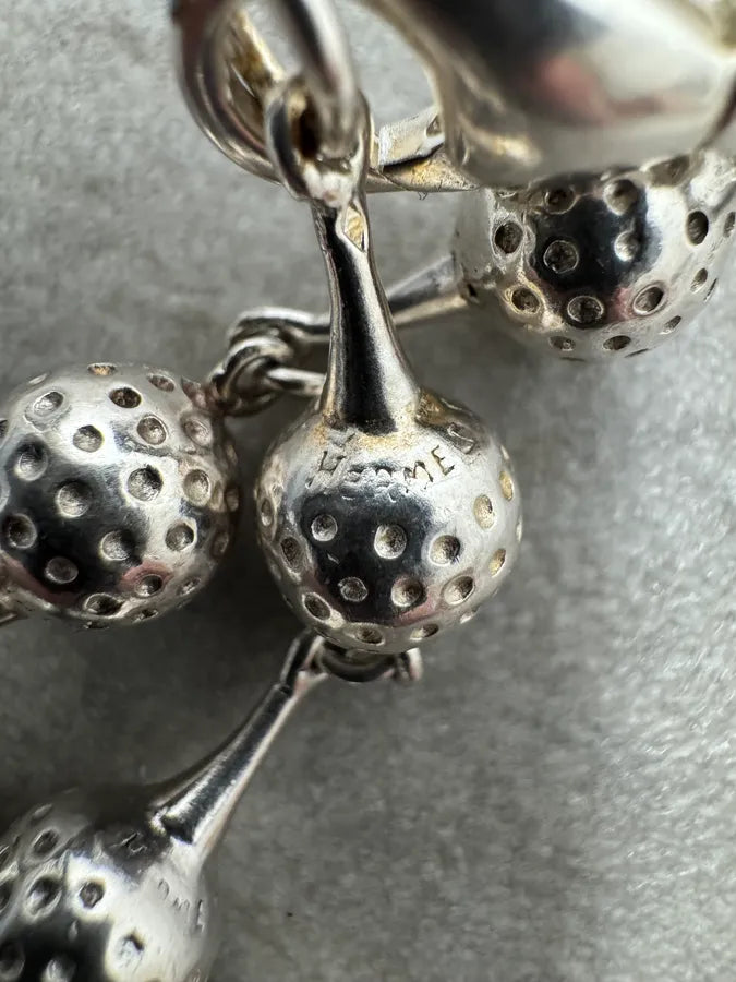 1980s Hermès Golf Ball Silver Bracelet rmpWnfo 6
