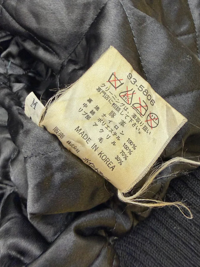 1980s Issey Miyake Hai Black Suede Leather Bomber Jacket vKbPZvD 11