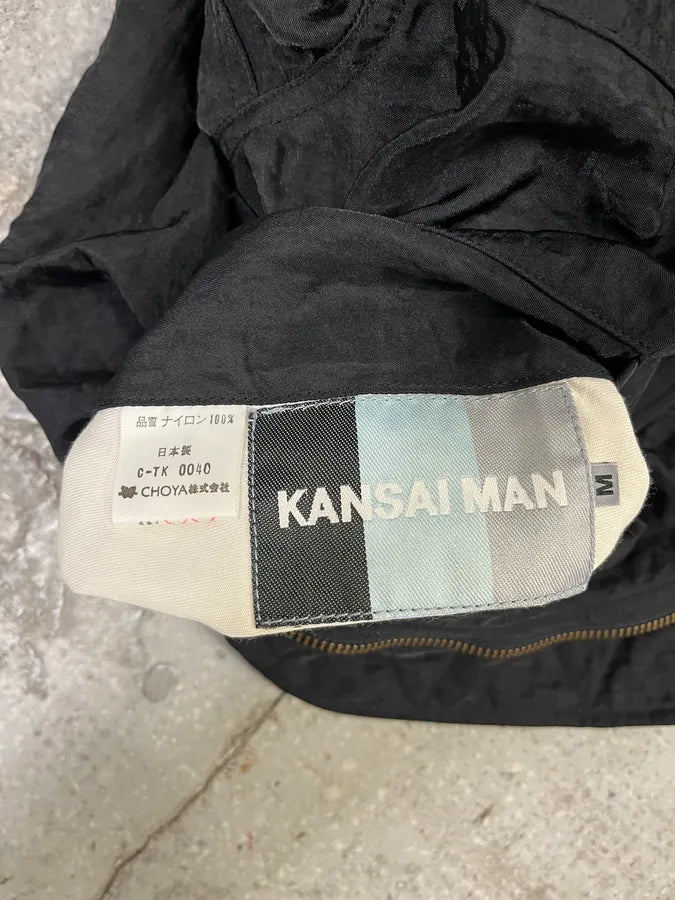 1980s Kansai Yamamoto Black & Orange Reversible Bomber Jacket (S/M) dkDulbz 8