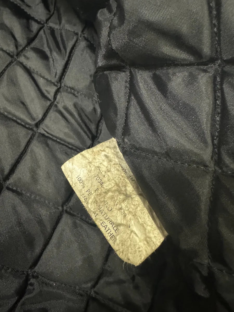 1980s Levi’s Eroded Grey Patina Leather Obscure Trucker Jacket OqNiOcI 8