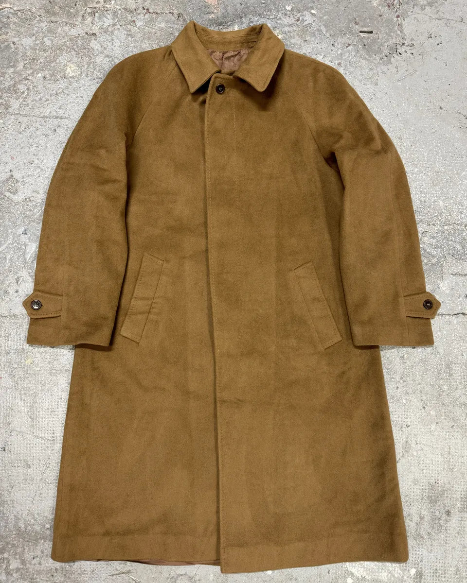 1980s Loro Piana Beige Wool & Cashmere Trench Coat (M/L) 0