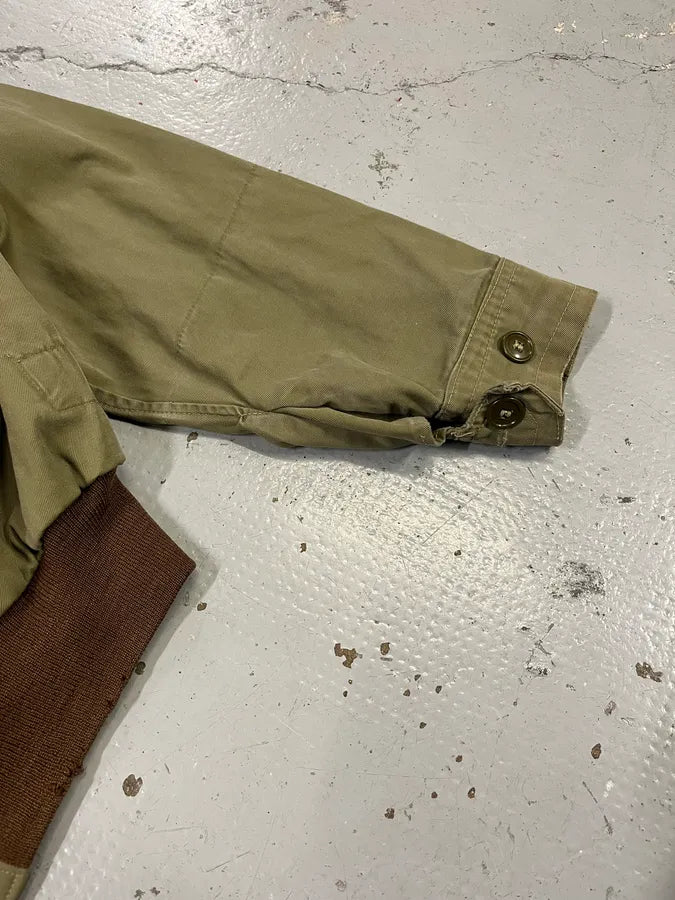1980s Vintage Military Green Buttoned Hooded Jacket ltAvdCF 6