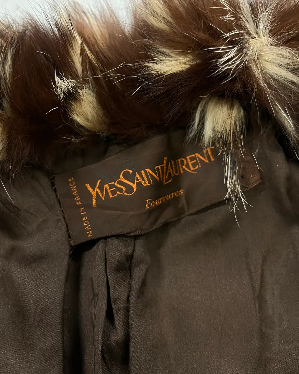 1980s Yves Saint Laurent Astrakhan Fur Relief Coat CnixqwE 11