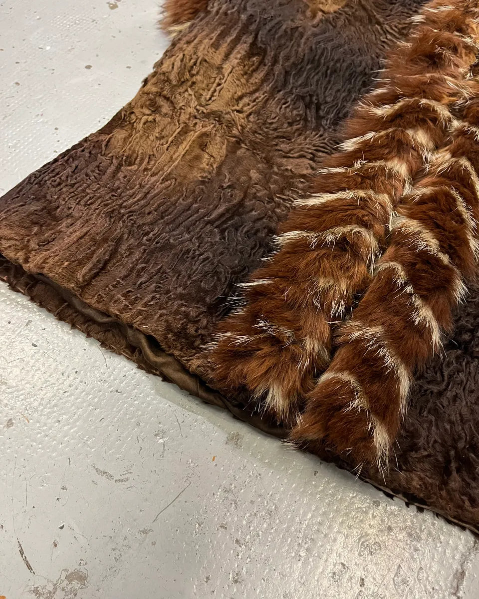 1980s Yves Saint Laurent Astrakhan Fur Relief Coat CnixqwE 6