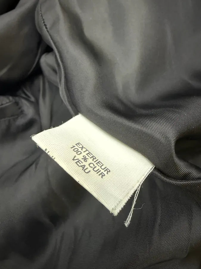 1980s Yves Saint Laurent Black Leather Premium Trench Coat BmaBuUc 9