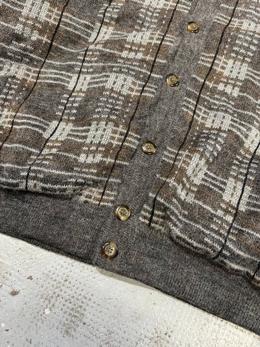 1980s Yves Saint Laurent Brown Wool Bomber Cardigan Jacket DSxMDDX 8