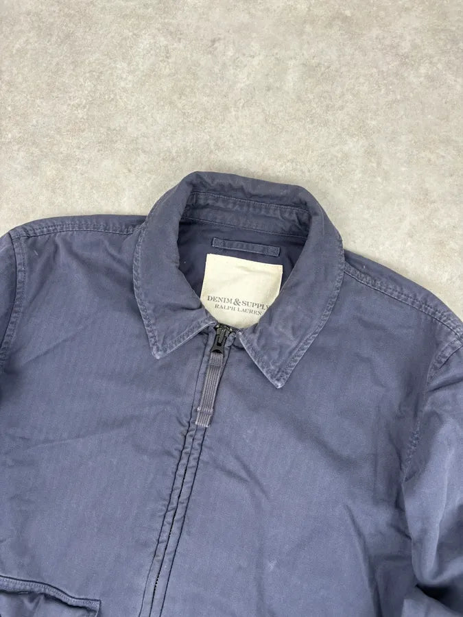 2010s Ralph Lauren Navy Faded Cargo Bomber Jacket HNdjaSo 3
