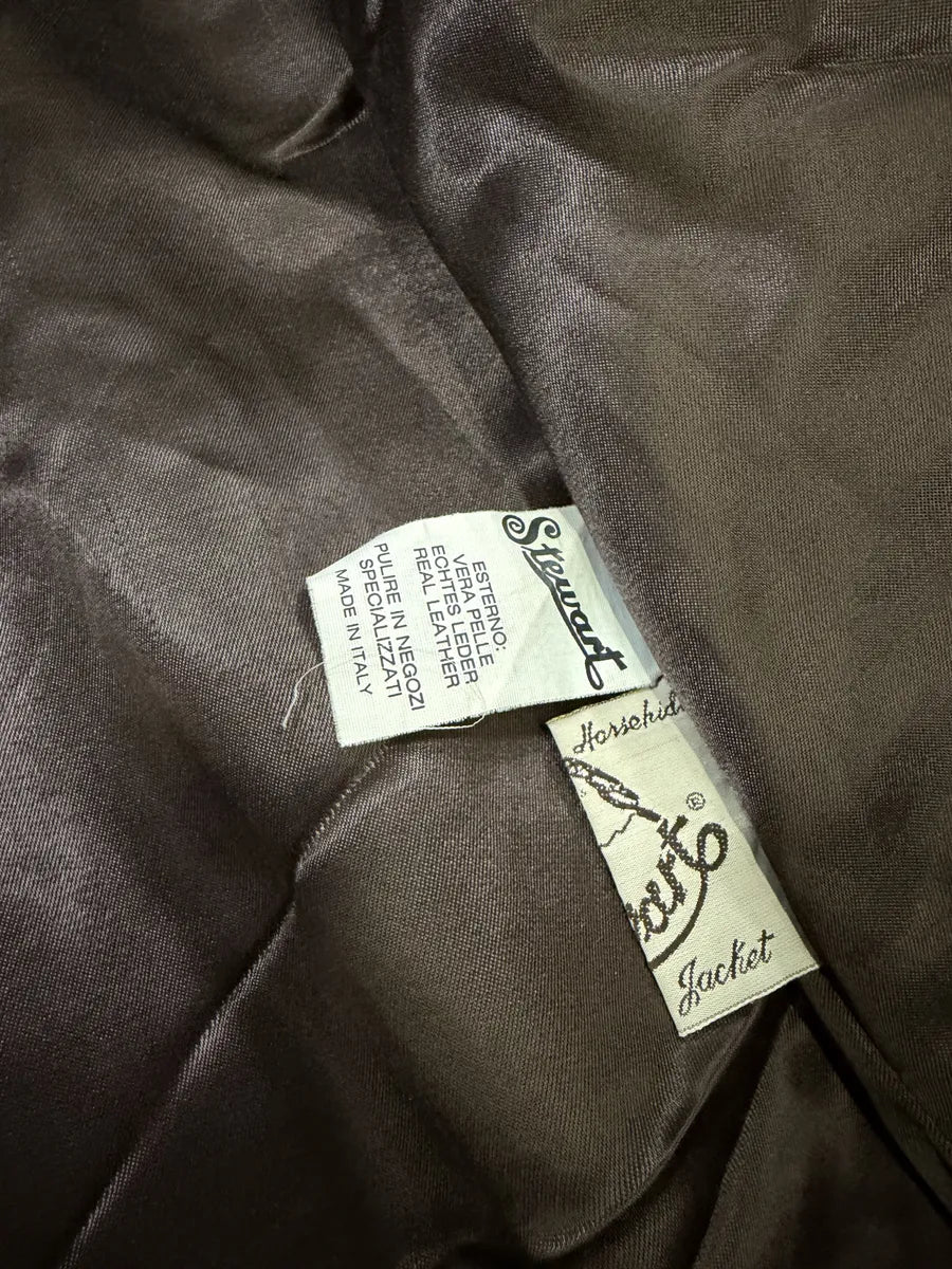 1990s Archive Brown Pony Hair Leather Long Coat kIlvjLG 7