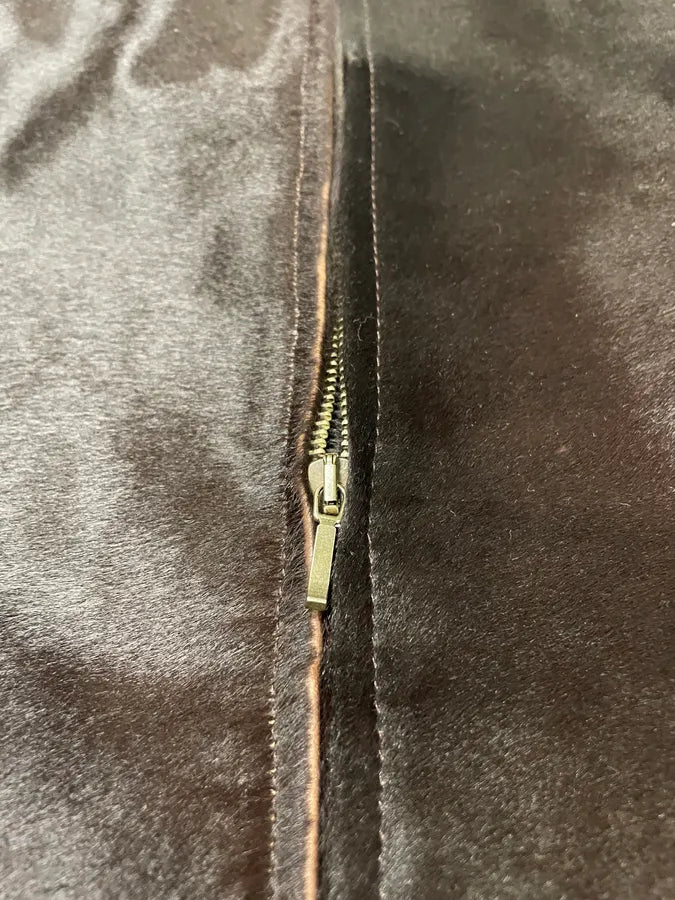 1990s Armand Basi Brown Pony Hair Leather Jacket (L) 5